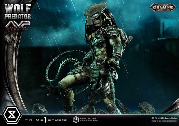 Alien vs. Predator Real Elite Masterline Series Statue 1/3 Requiem Wolf Predator Deluxe Ver. 95 cm 6