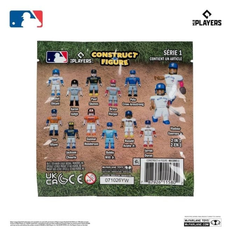 MLB McFarlane Sports Construct-a-Figure Series 1 Mini Figure Blind Bag 5 cm Assortment (36) 3