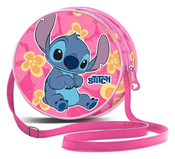 Lilo & Stitch Round Crossbody Bag Cute Pink