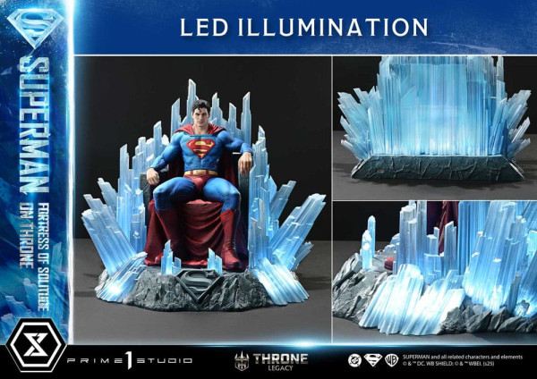 DC Comics Throne Legacy Collection Statue Statue 1/4 Superman Fortress of Solitude on Throne (Design 7