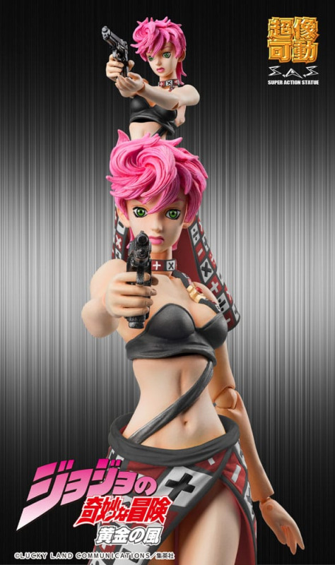 JoJo's Bizarre Adventure Part 5 Super Action Action Figure Chozokado Trish Una Black Ver. 15 cm 6
