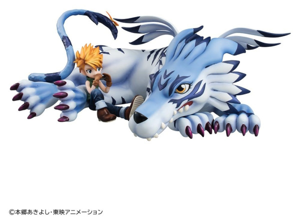 Digimon Adventure G.E.M. Series PVC Figure Garurumon & Ishida Yamato 25 cm (Repeat) 1