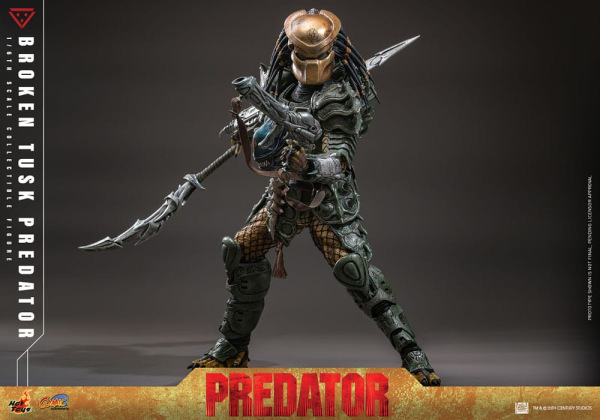 Alien vs. Predator Comic Masterpiece Action Figure 1/6 Broken Tusk Predator 35 cm 9