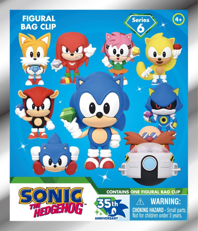 Sonic the Hedgehog 3D PVC Bag Clips Series 6 Display (24) 2