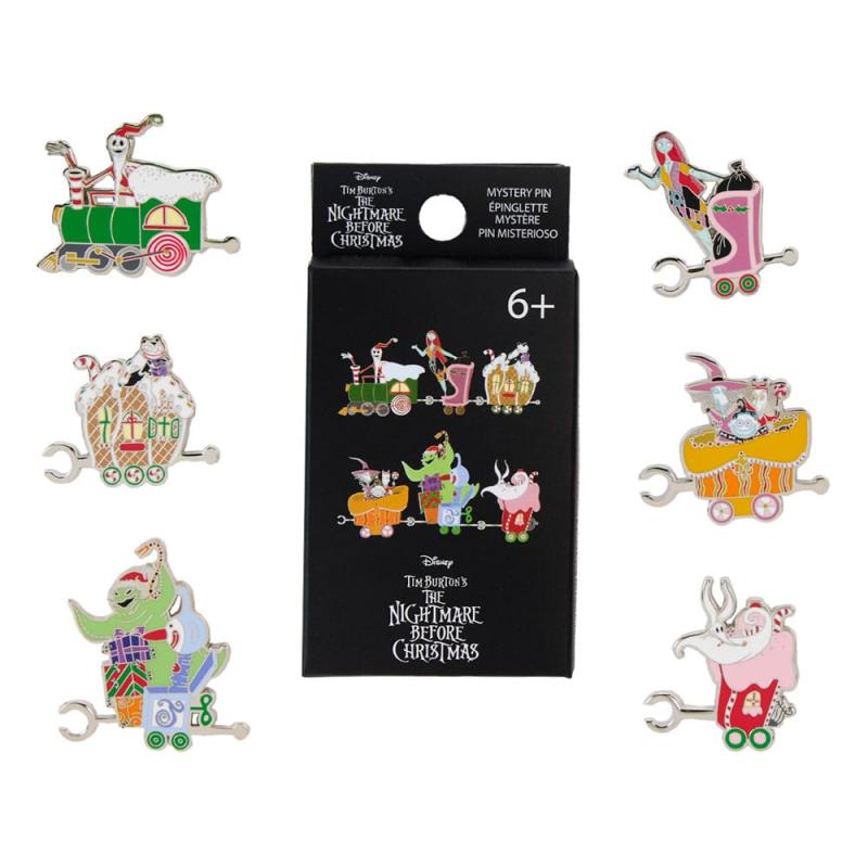 Nightmare Before Christmas by Loungefly Enamel Pins Christmas Town Train Blind Box Assortment (12)