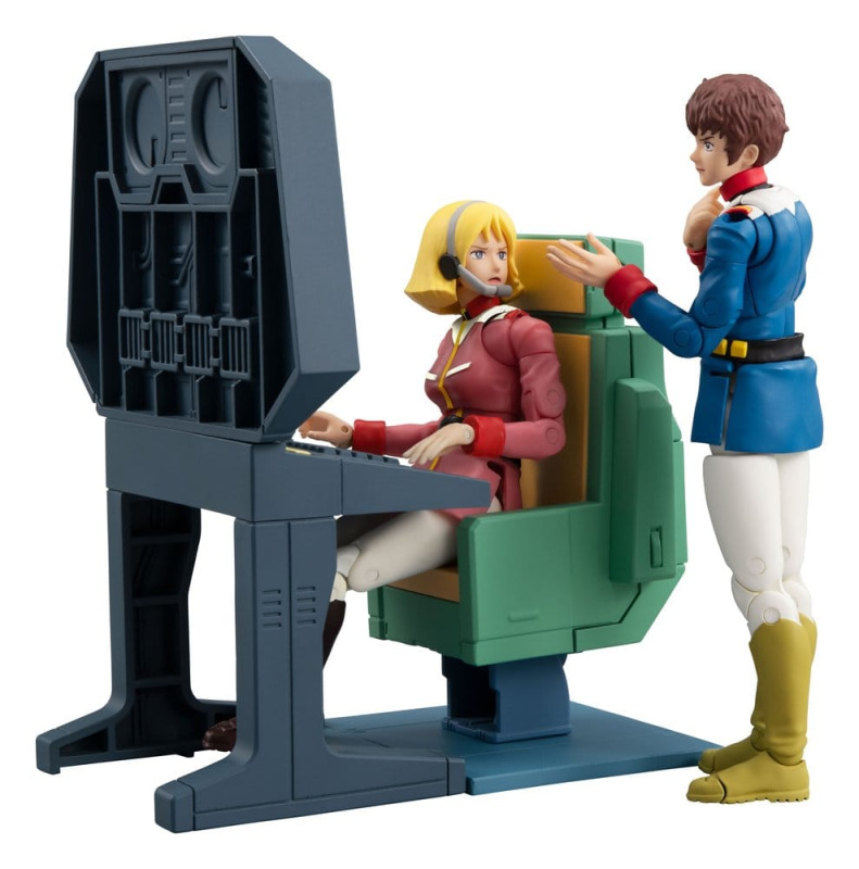 Mobile Suit Gundam G.M.G. Collection EX Diorama White Base Bridge Radio Operator Desk Set 10 cm (wit 4