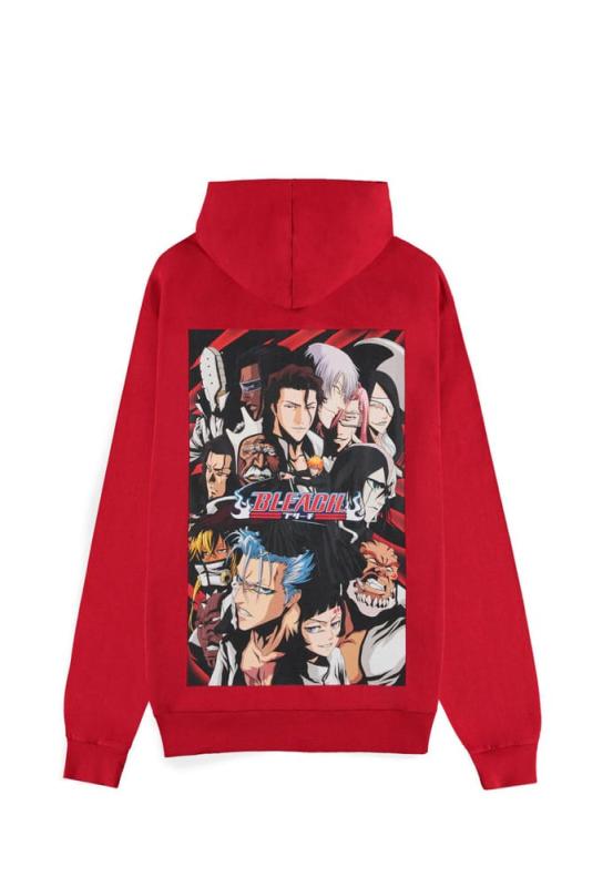 Bleach Zipper Hoodie Red Size M