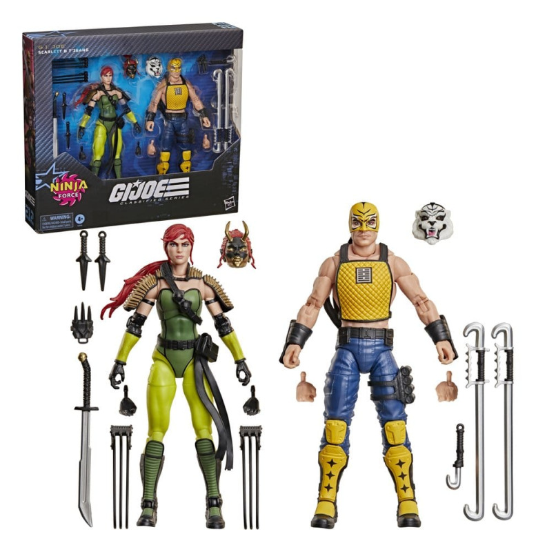 G.I. Joe Classified Series Action Figure 2-Pack #212 Ninja Force Scarlett & T'Jbang 15 cm 2