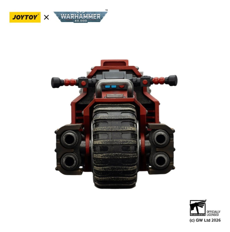 Warhammer 40,000 Raider-pattern Combat Bike Blood Angels with twin-linked bolt rifles 22 cm 7