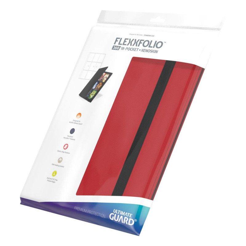 Ultimate Guard Flexxfolio 360 18-Pocket Xenoskin - Red 7