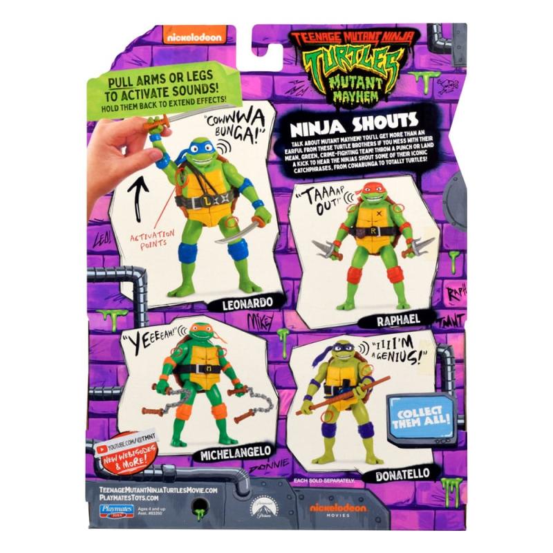 Teenage Mutant Ninja Turtles: Mutant Mayhem Ninja Shouts Action Figures 15 cm Assortment (8) 3