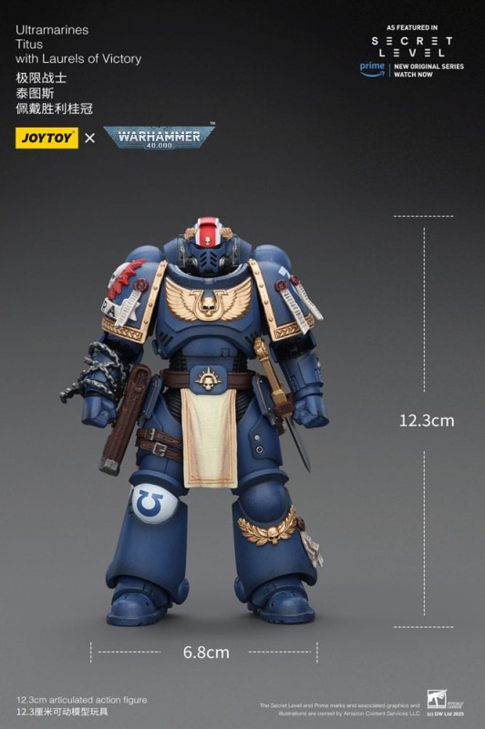 Warhammer 40,000 Action Figure Ultramarines Titus with Laurels of Victory 13 cm 2