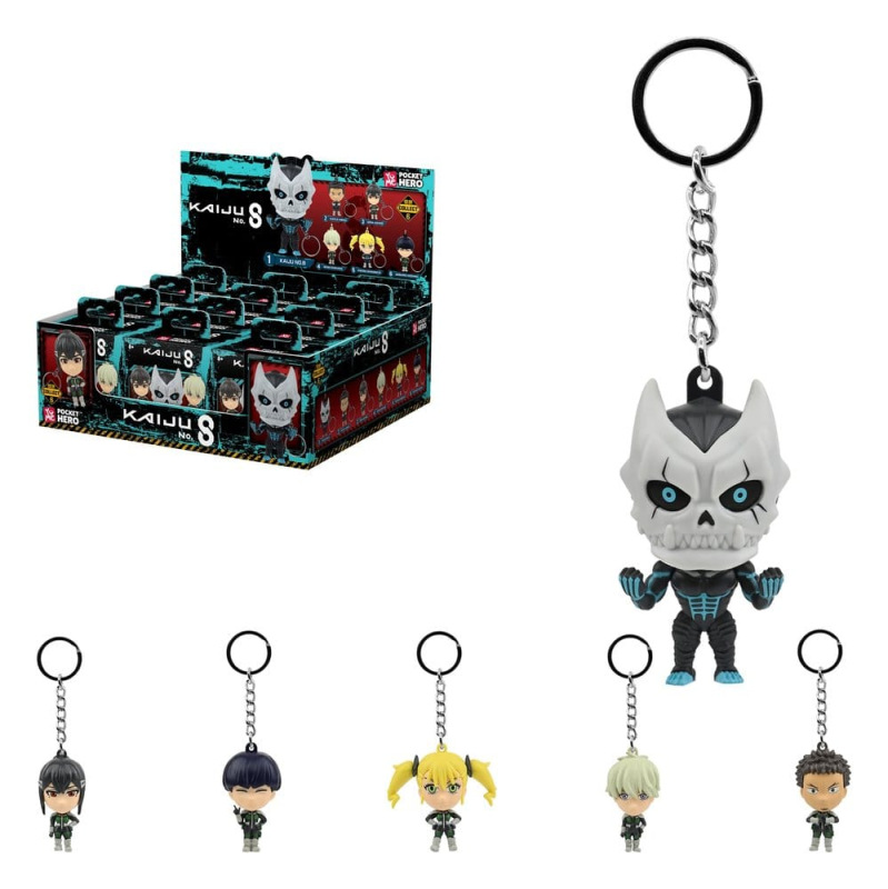 Kaiju No. 8 Pocket Hero Keychain Series 1 Blind Box Display (12) 5