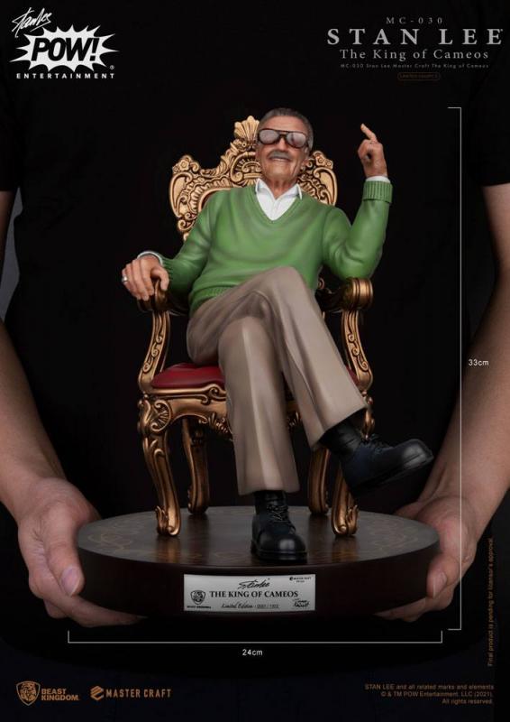 Stan Lee: The King of Cameos 33 cm Master Craft Statue - Beast Kingdom Toys 7