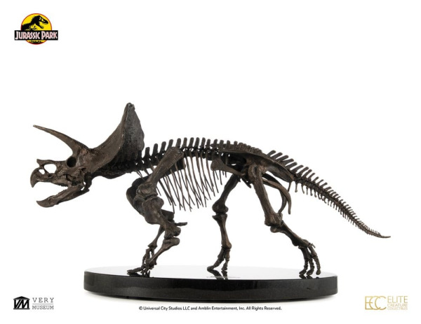 Jurassic World ECC Elite Creature Line Statue 1/12 Triceratops Fossil Skeleton Bronze 33 cm 1