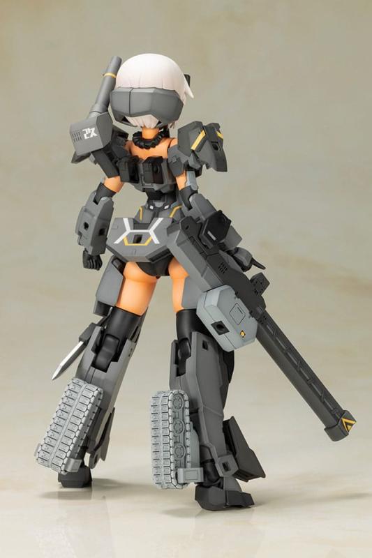 Frame Arms Girl Plastic Model Kit Gourai-Kai (Black) with FGM148 Type Anti-Tank Missile 16 cm