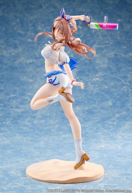 The Idolmaster Gakuen PVC Figure 1/7 Himesaki Rinami Kimi to Semi Blue Ver. With Bonus 27 cm 5