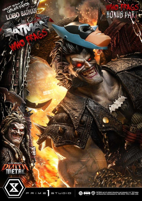 Dark Nights: Death Metal Museum Masterline Statue 1/3 Lobo Batman: Batman Who Frags Deluxe Bonus Ver 2