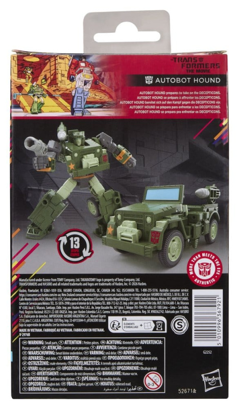 The Transformers: The Movie Studio Series Deluxe Class Action Figure MTMTE Collection: Autobot Hound 1