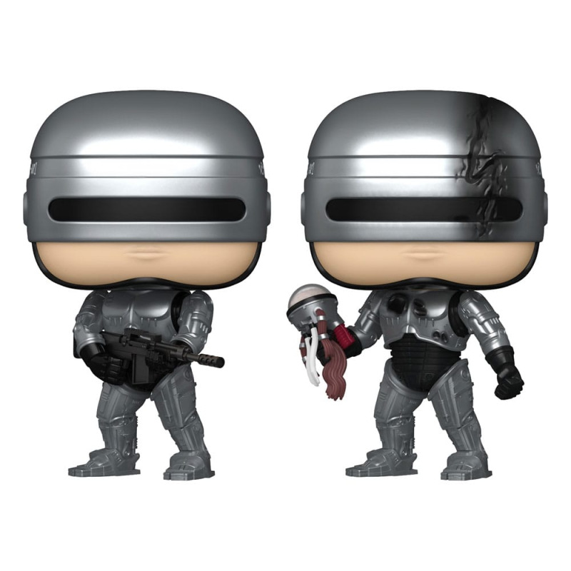 Robocop POP! Movies Vinyl Figures Robocop (Metallic) with Chase 9 cm Assortment (6)