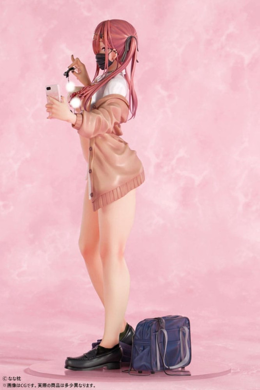 Original Character Statue 1/5 Red-Haired Gyaru-Chan Mask Ver. Illustration by Nanamakura 29 cm 13