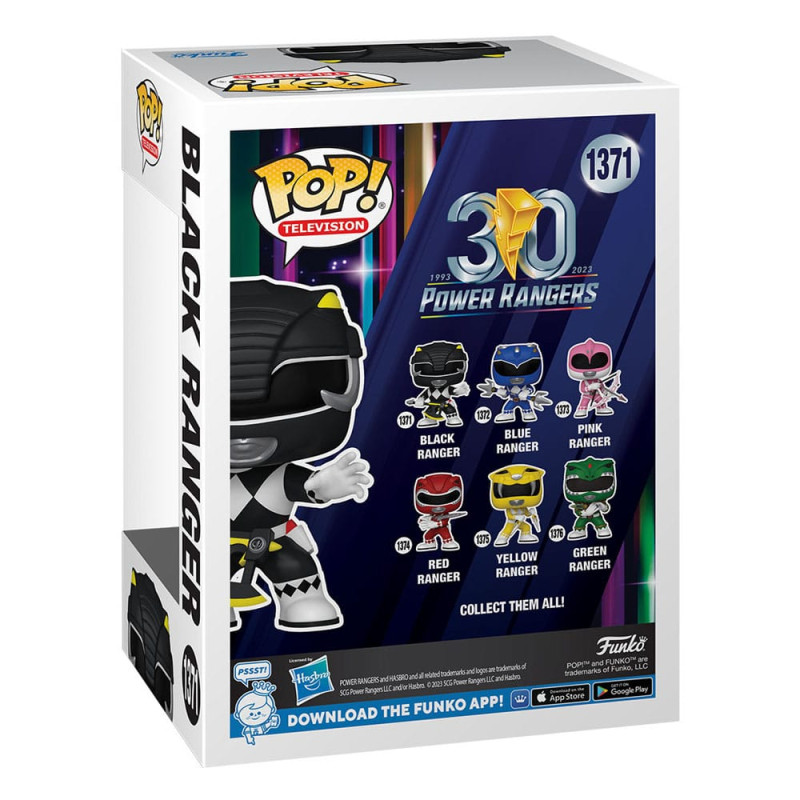 Power Rangers 30th POP! TV Vinyl Figure Black Ranger 9 cm 2