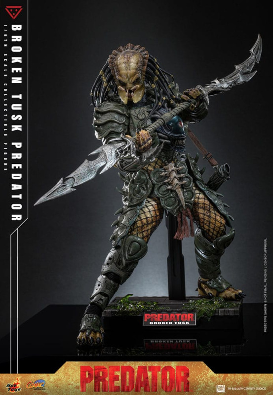 Alien vs. Predator Comic Masterpiece Action Figure 1/6 Broken Tusk Predator 35 cm 6