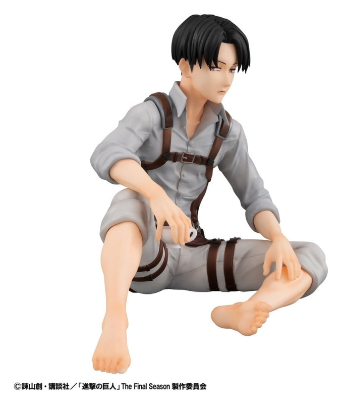 Attack on Titan G.E.M. Series PVC Figures 2-Pack Eren Yeager & Squad Captain Levi Palm Size 10
