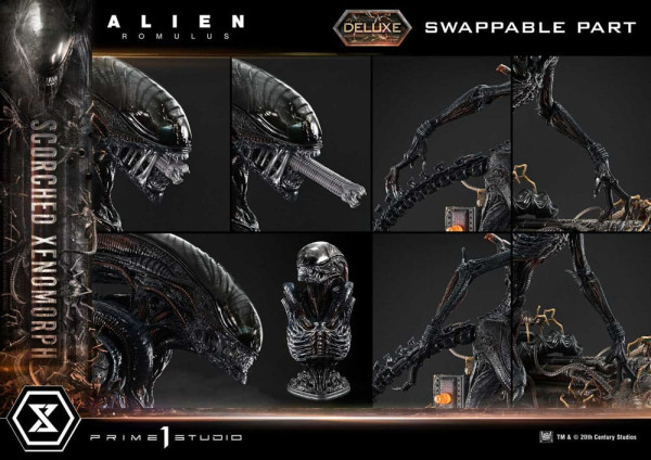 Alien: Romulus Museum Masterline XL Statue 1/3 Scorched Xenomorph Deluxe Bonus Version 98 cm 5