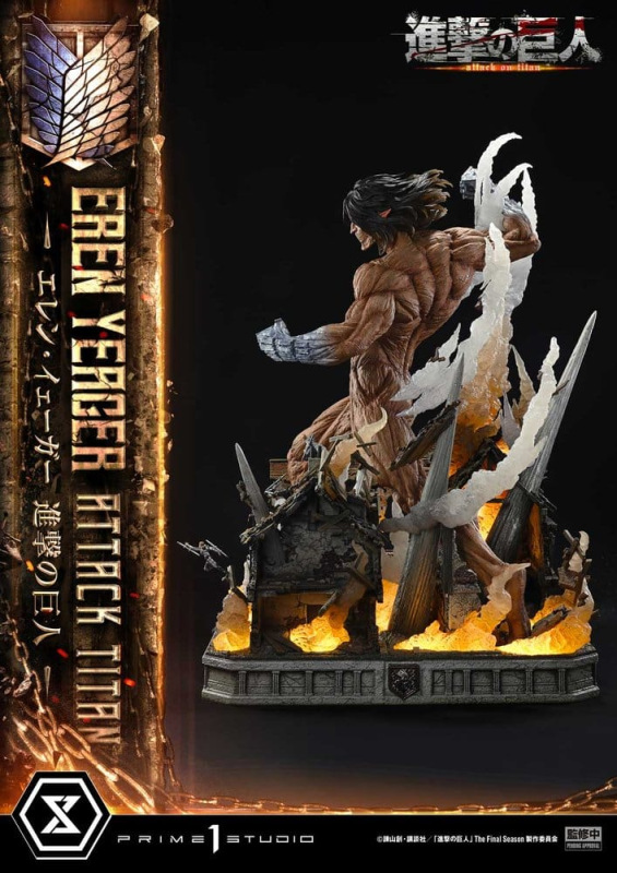 Attack on Titan (TV animation) Ultimate Diorama Masterline Statue Eren Yeager Attack Titan 81 cm 10