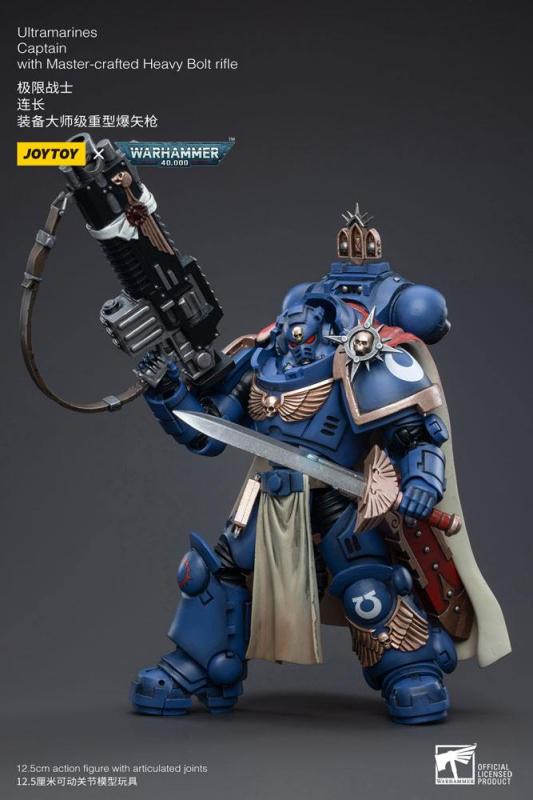 Warhammer 40k: Ultramarines Captain 1/18 Action Figure - Joy Toy (CN)