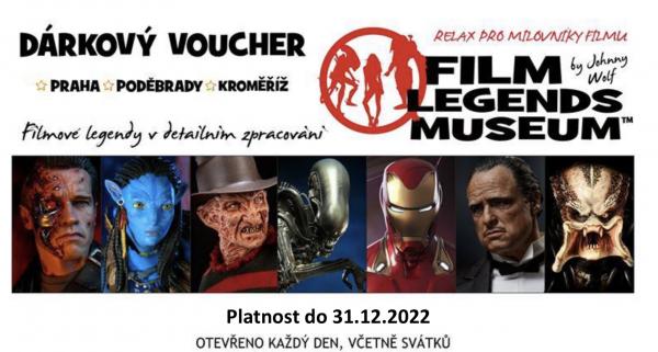 Dárková vstupenka FILM LEGENDS MUSEUM 2 osoby (cena dle pobočky)