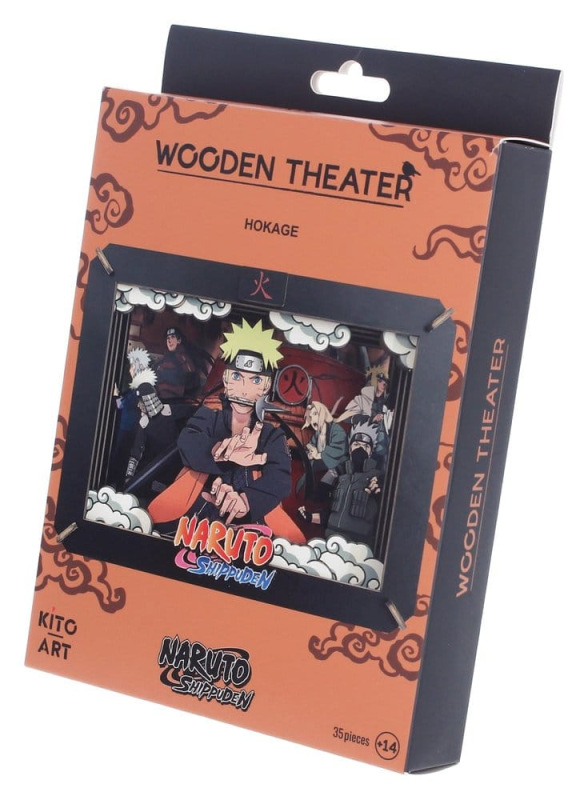 Naruto Model Kit Wooden Theatre Hokage (Medium) 10 cm 5