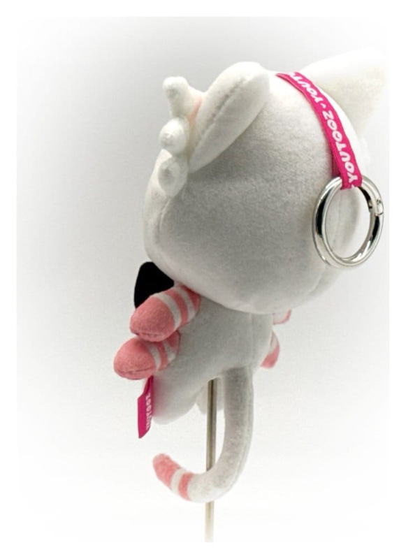Hazbin Hotel Keychain Plush Angel Dust Kitty 13 cm 3