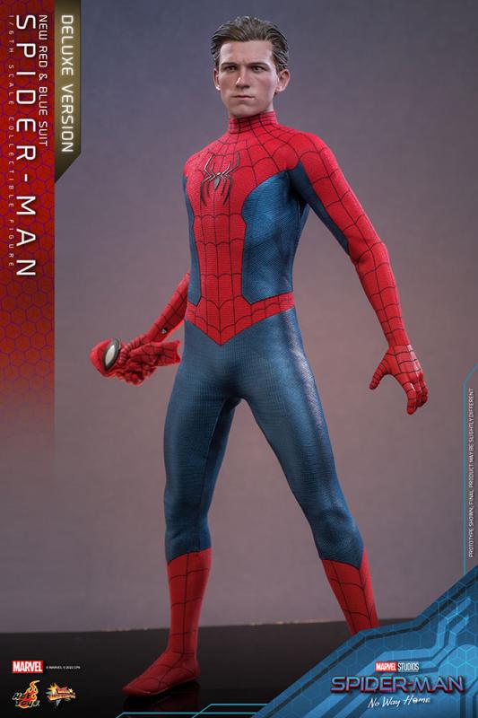 Spider-Man: No Way Home Movie Masterpiece Action Figure 1/6 Spider-Man (New Red and Blue Suit) (Delu