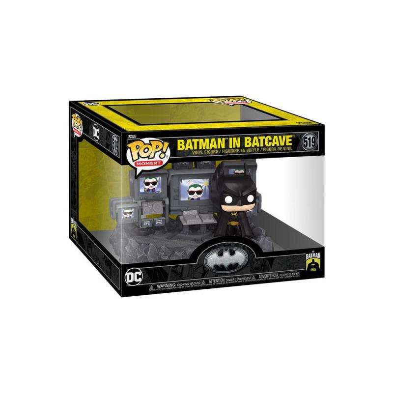 Batman 85th Anniversary POP Moments Deluxe Vinyl Figures Batman in Batcave 9 cm 1