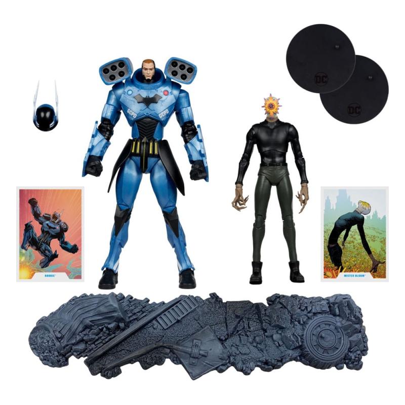 DC Multiverse Action Figure 2-Pack Rookie & Mr. Bloom (Batman: Endgame) (Gold Label) (SDCC) 18 cm