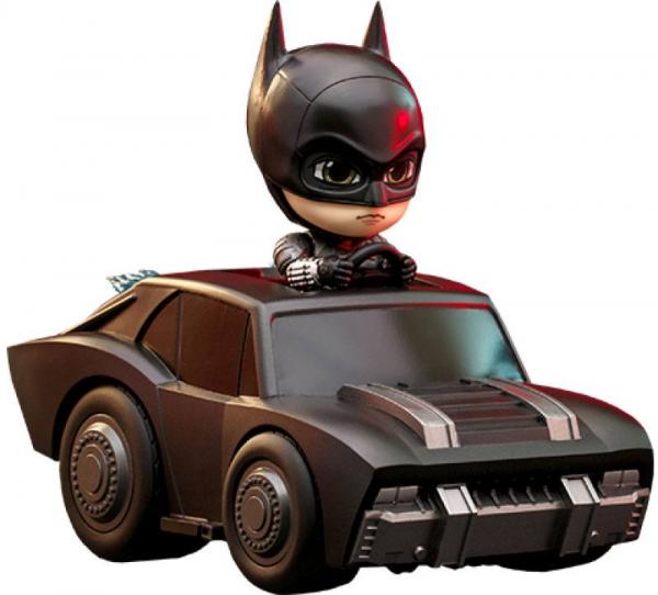 The Batman: Set Batman & Batmobile 12 cm Cosbaby Mini Figure - Hot Toys