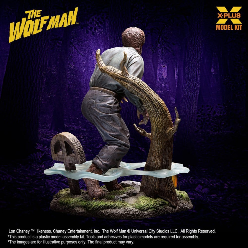 The Wolf Man Plastic Model Kit 1/8 Lon Chaney Jr. as Wolf Man 22 cm (Reproduction) 4