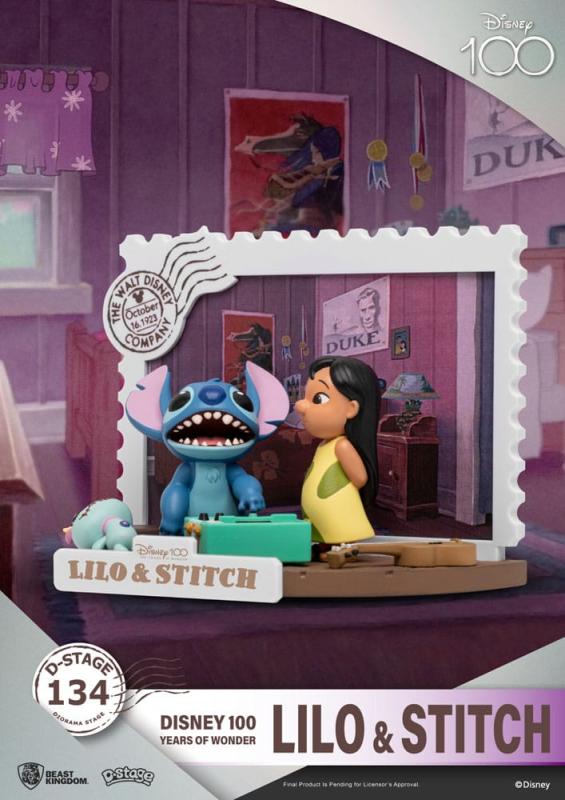 Disney 100 Years of Wonder D-Stage PVC Diorama Lilo & Stitch 10 cm 3