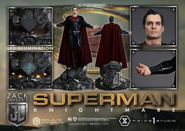 Zack Snyder's Justice League Real Elite Masterline Series Statue 1/3 Superman Knightmare Color Editi 4