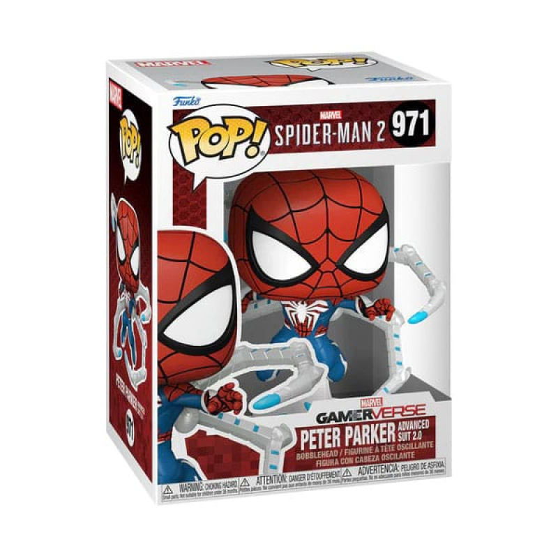 Spider-Man 2 POP! Games Vinyl Figure Peter Parker Suit 9 cm 1
