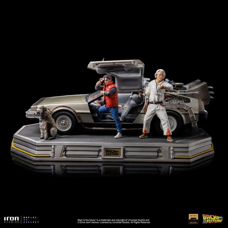 Back to the Future: DeLorean Full Set 1/10 Art Scale Statue - Iron Studios