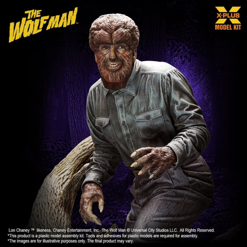 The Wolf Man Plastic Model Kit 1/8 Lon Chaney Jr. as Wolf Man 22 cm (Reproduction) 9