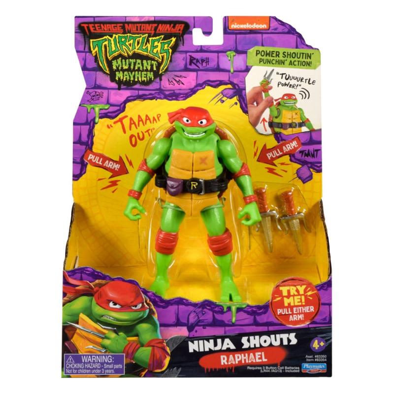 Teenage Mutant Ninja Turtles: Mutant Mayhem Ninja Shouts Action Figures 15 cm Assortment (8) 12