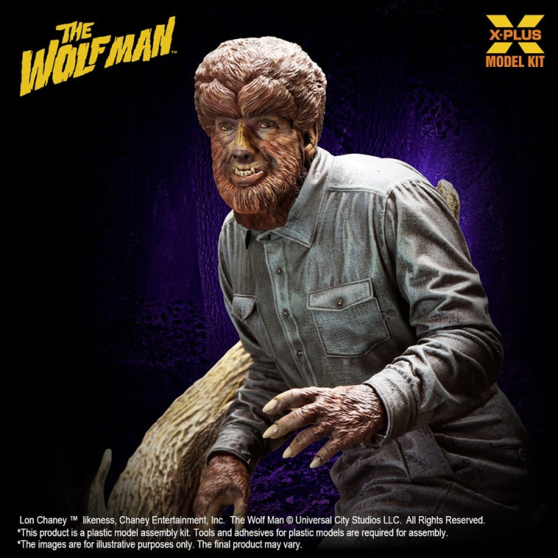 The Wolf Man Plastic Model Kit 1/8 Lon Chaney Jr. as Wolf Man 22 cm (Reproduction) 8