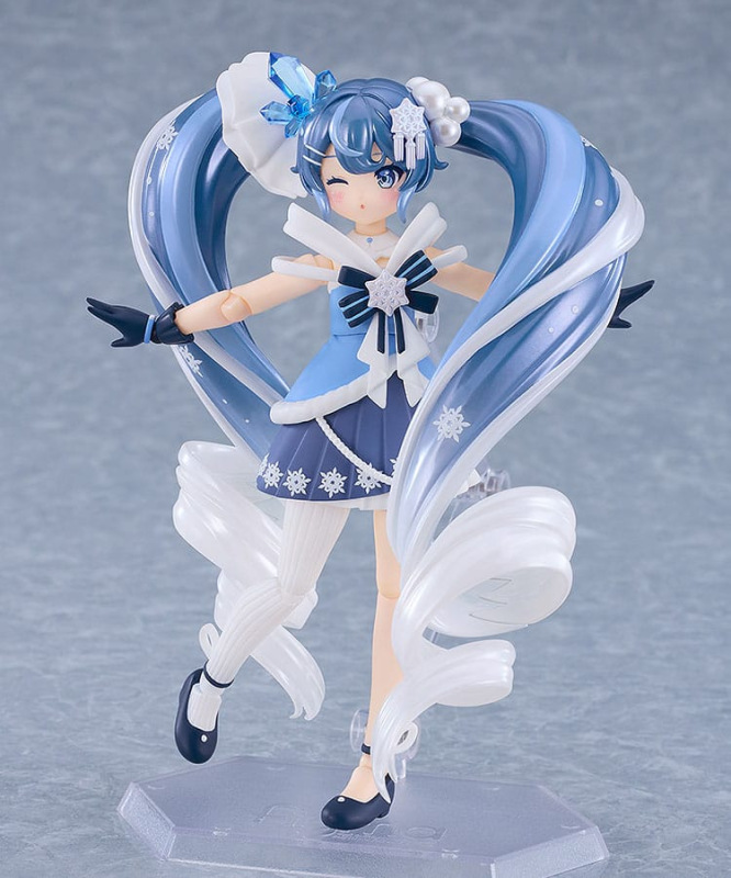 Character Vocal Series 01: Hatsune Miku Figma Action Figure Snow Miku: Crystal Snow Ver. 13 cm 6