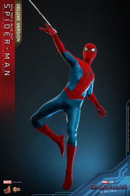 Spider-Man: No Way Home Movie Masterpiece Action Figure 1/6 Spider-Man (New Red and Blue Suit) (Delu