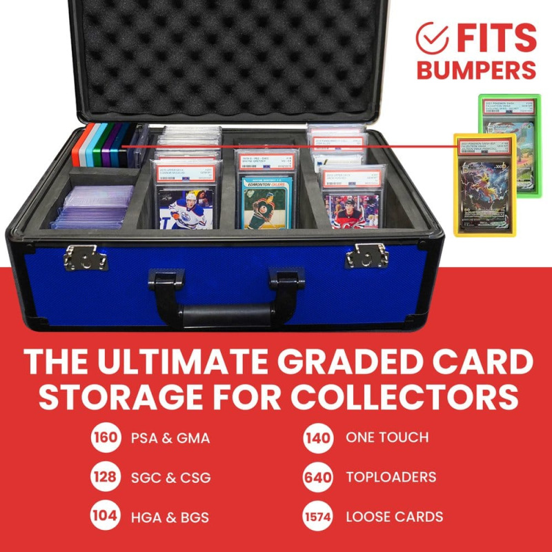 Evoretro Trading Card Storage Box for 120 Cards XL Blue 1