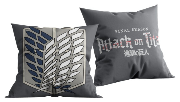 Attack on Titan (Final Season) Pillow Grau 40x40 cm